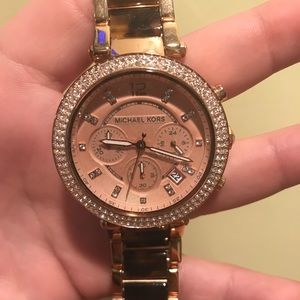 real MK watch. Rose gold. Box kept.Originally $295